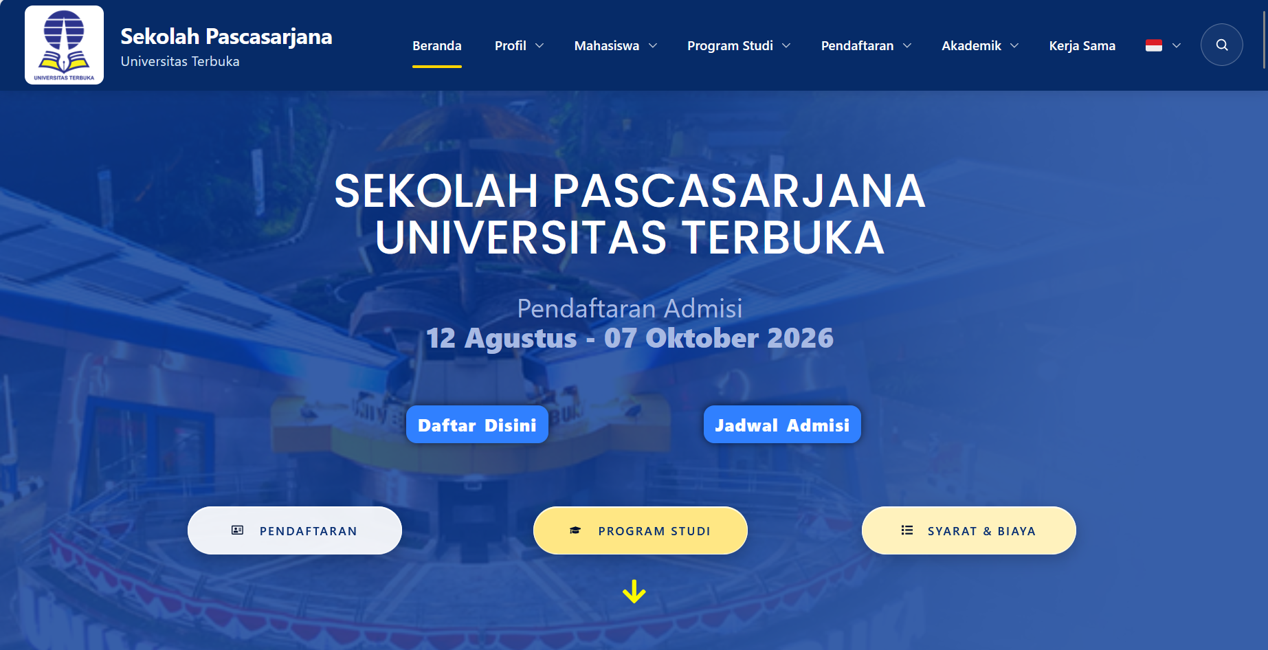 Laman Website SPs UT